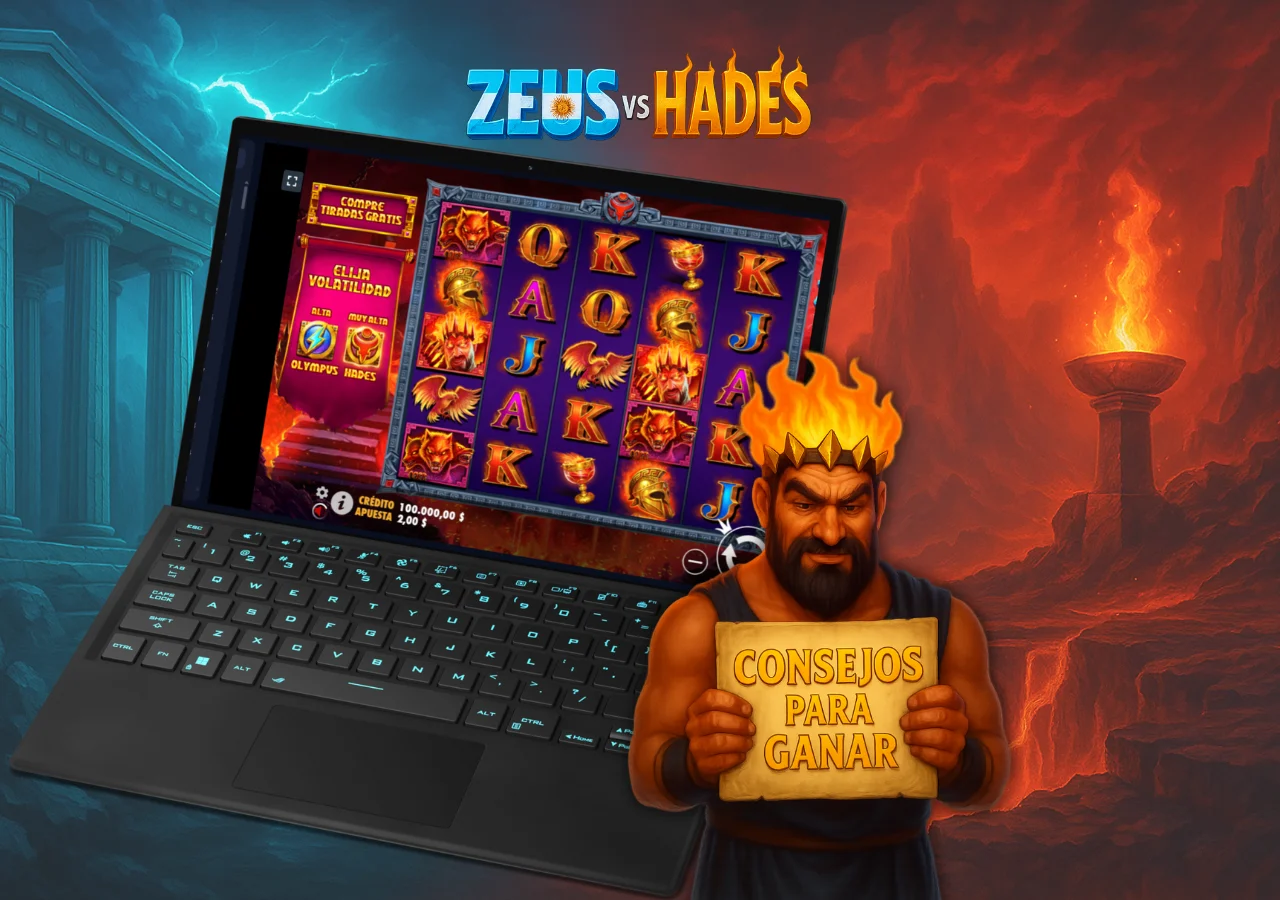 Zeus vs. Hades recomienda practicar en demo antes de apostar dinero